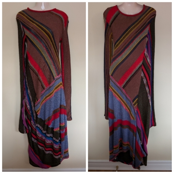 Vitelli Long Knit Dress 2 Medium - Picture 2 of 13